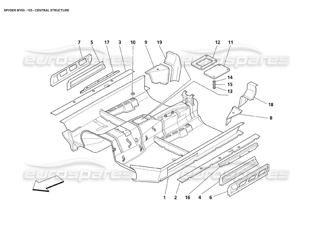 teilediagramm mit der teilenummer 65964600