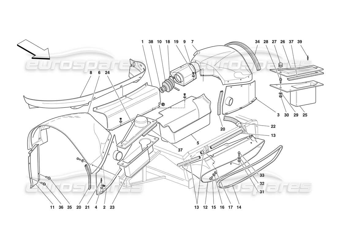 teilediagramm mit der teilenummer 64131000