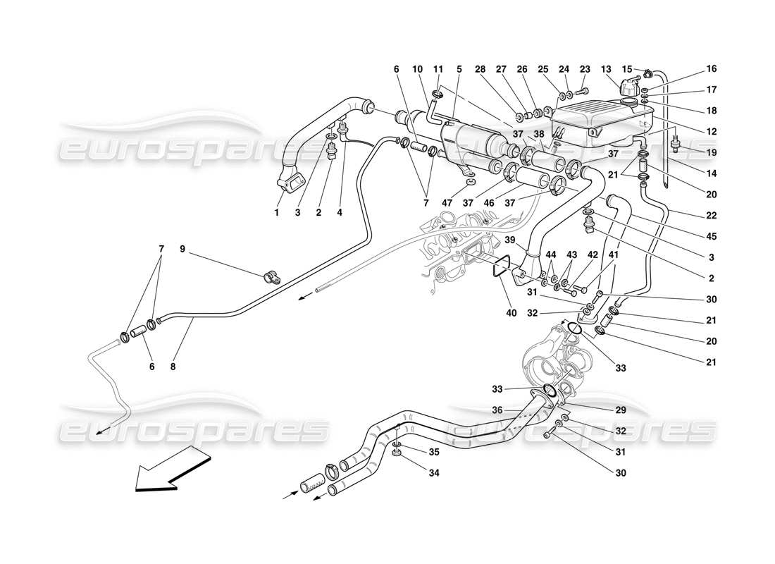 TEILEDIAGRAMME AUS DEM FERRARI F50 TEILEKATALOG ANZEIGEN ein teilediagramm aus dem teilekatalog ferrari f50
