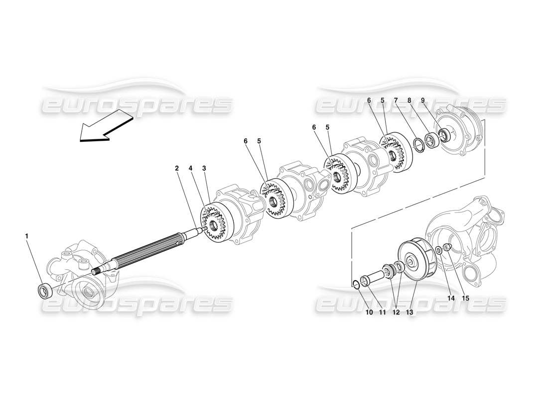 ein teilediagramm aus dem teilekatalog ferrari f50