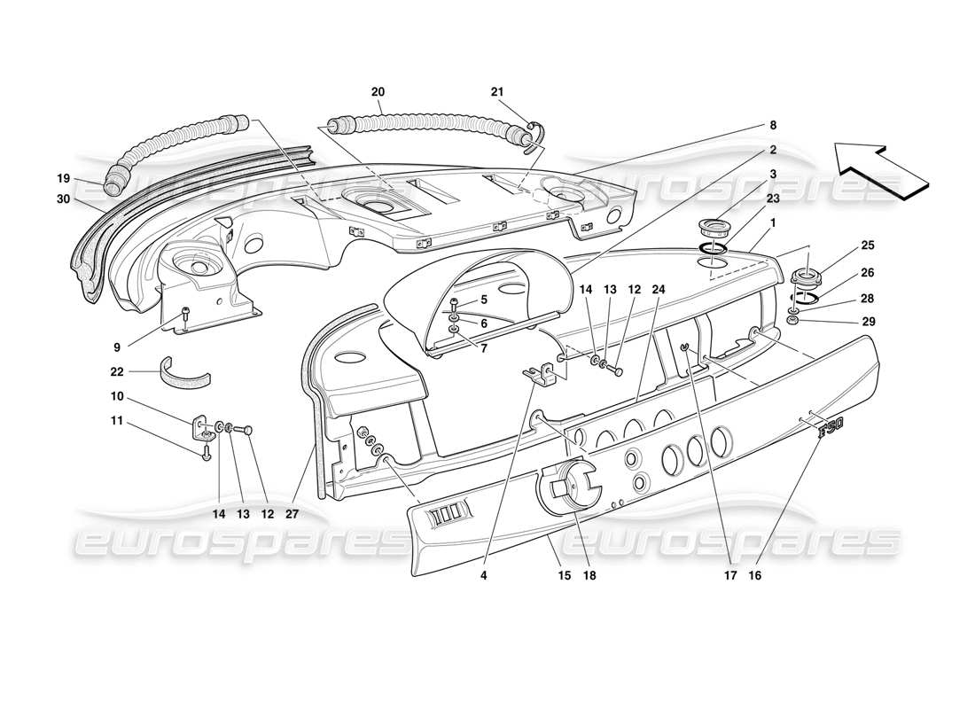 teilediagramm mit der teilenummer 64854800