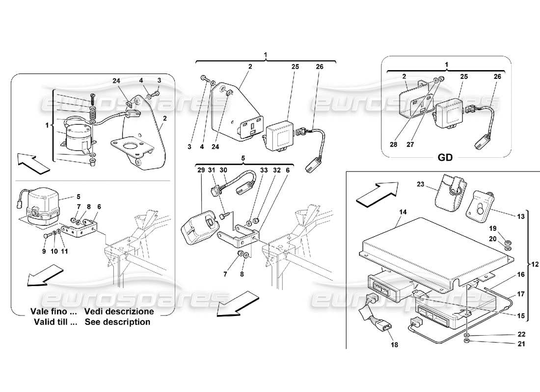 teilediagramm mit der teilenummer 65259705