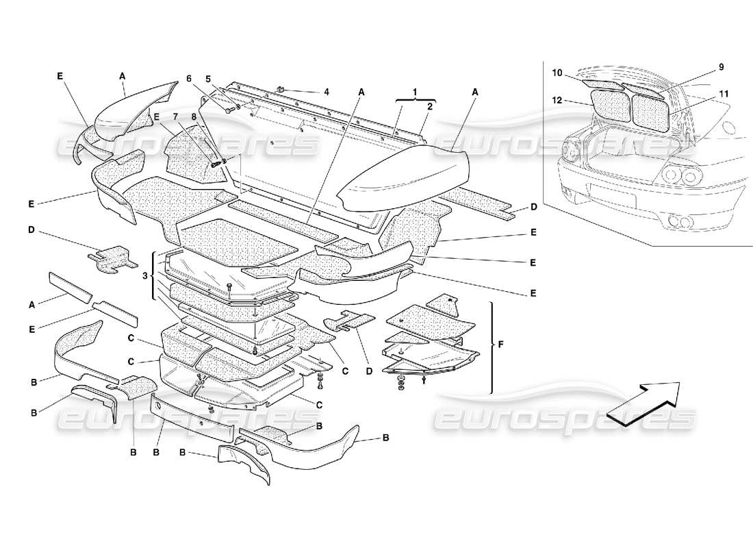 teilediagramm mit der teilenummer 65809600