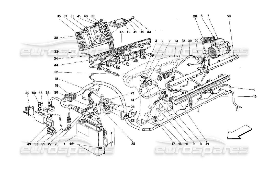 teilediagramm mit der teilenummer fht007