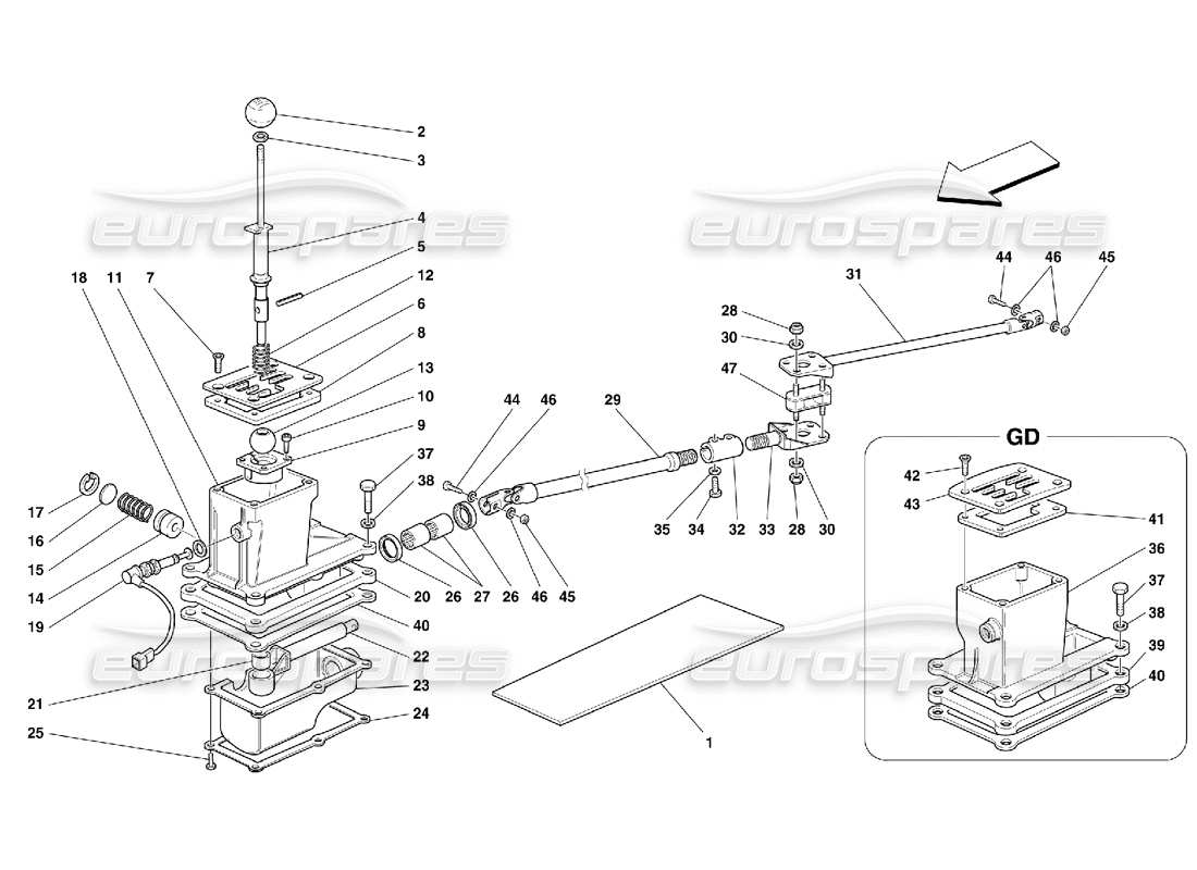 teilediagramm mit der teilenummer 16043724