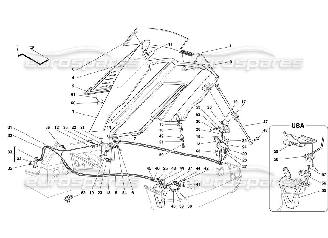 teilediagramm mit der teilenummer 62552200