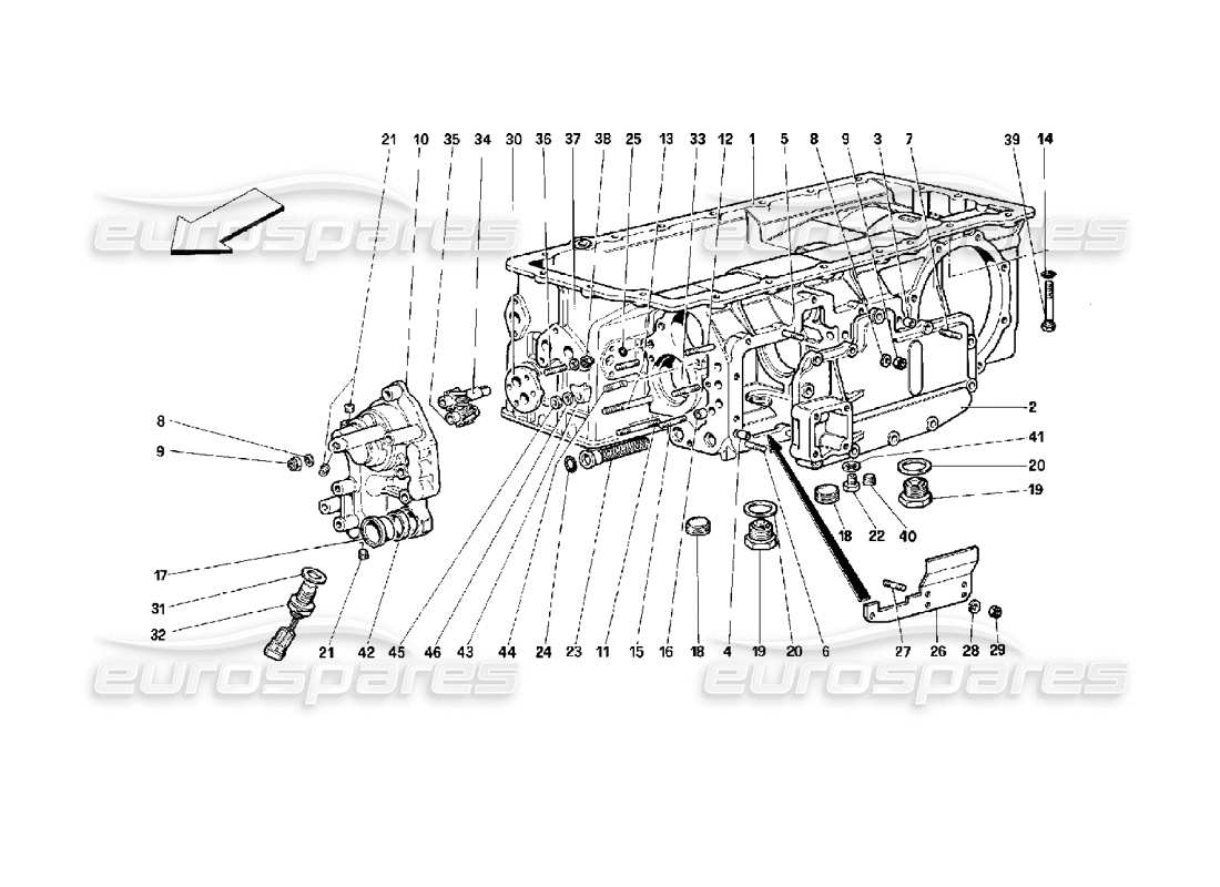 eine Teilezeichnung aus dem Ferrari 512 M-Teilekatalog