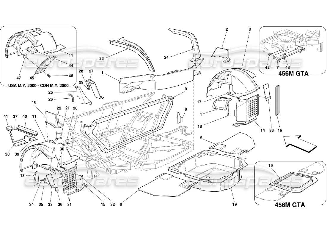 teilediagramm mit der teilenummer 65432100