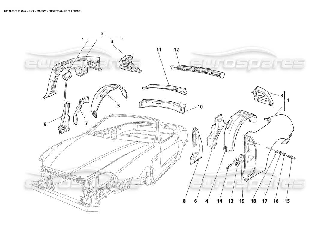 teilediagramm mit der teilenummer 65822600