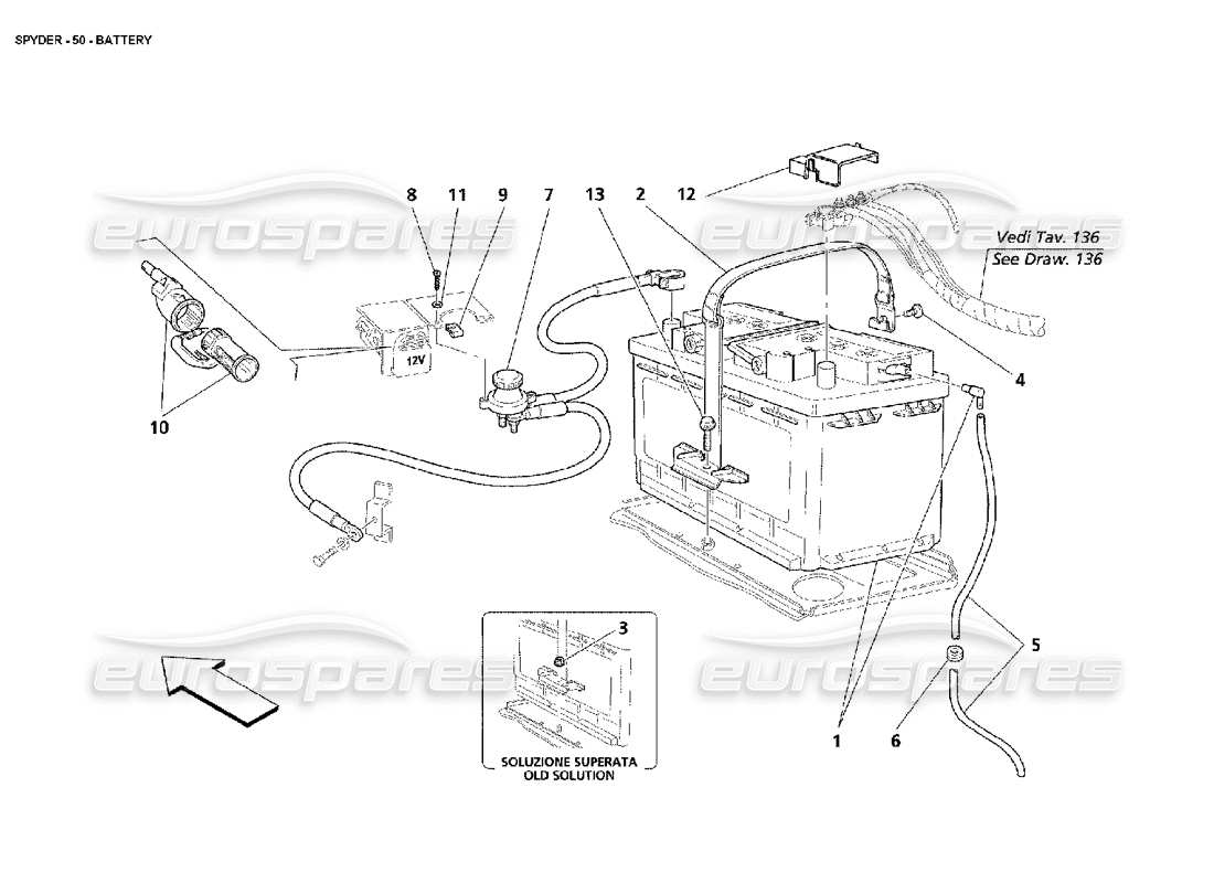 teilediagramm mit der teilenummer 980138304