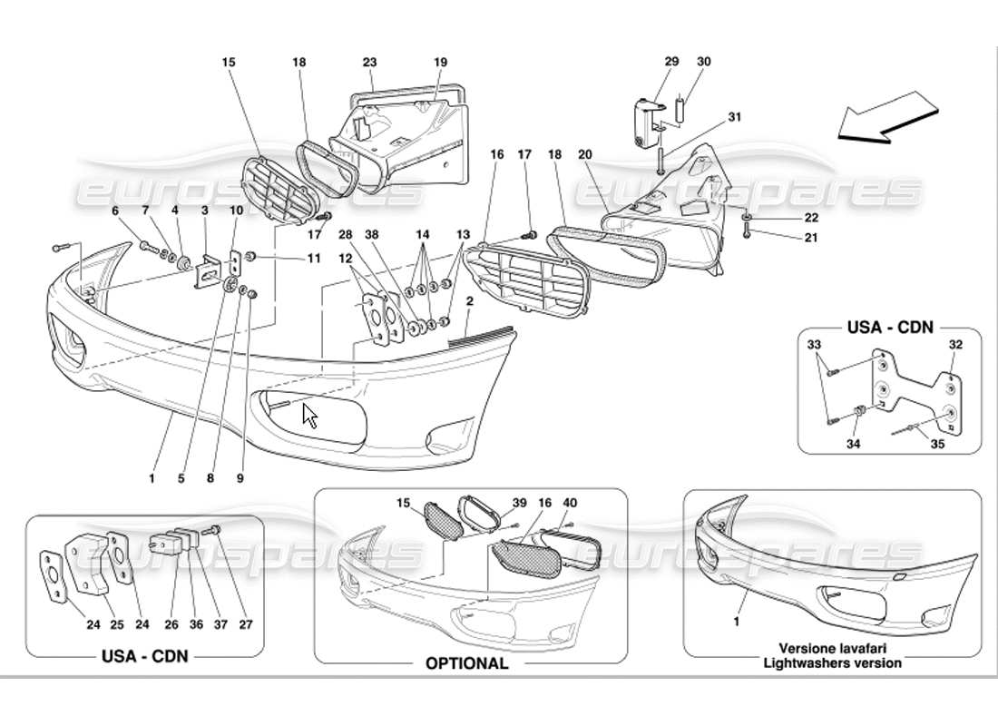 teilediagramm mit der teilenummer 65998400