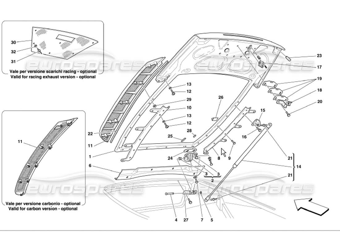 teilediagramm mit der teilenummer 65307300