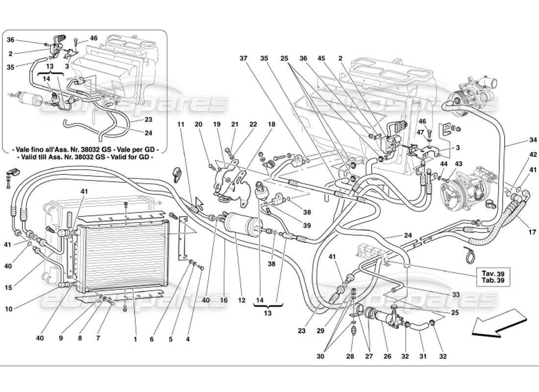 teilediagramm mit der teilenummer 65831500