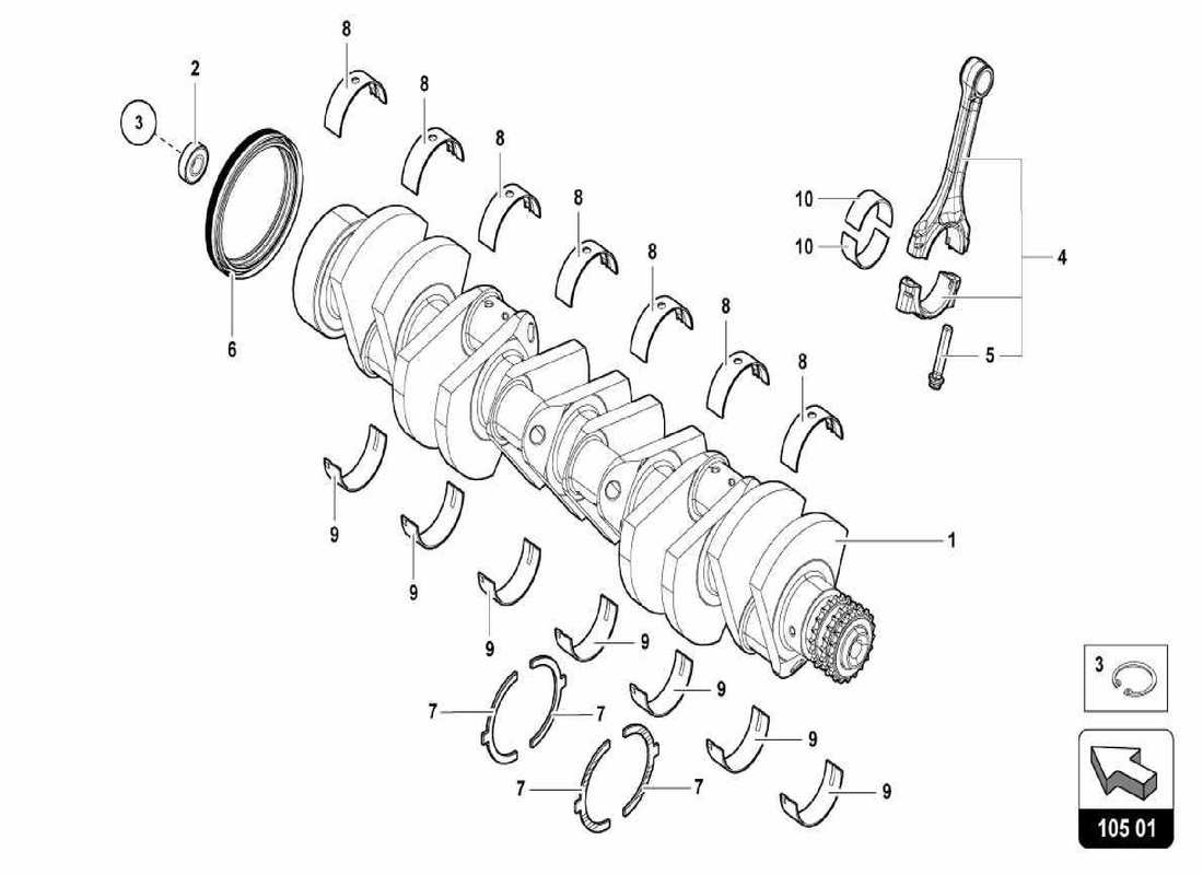 teilediagramm mit der teilenummer 07m105707ac