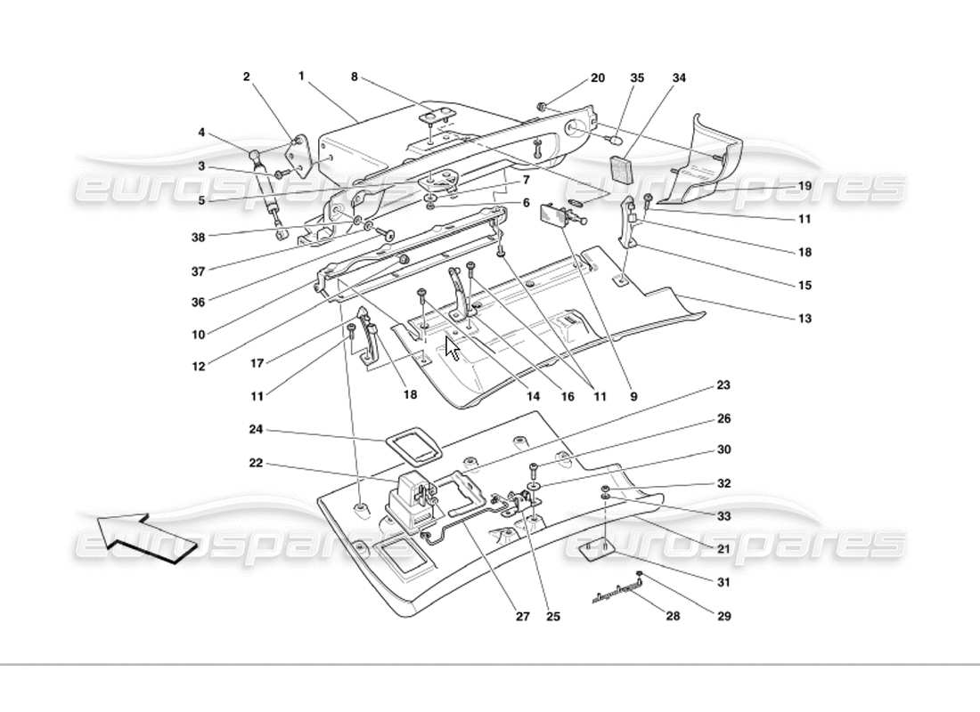 teilediagramm mit der teilenummer 65993800