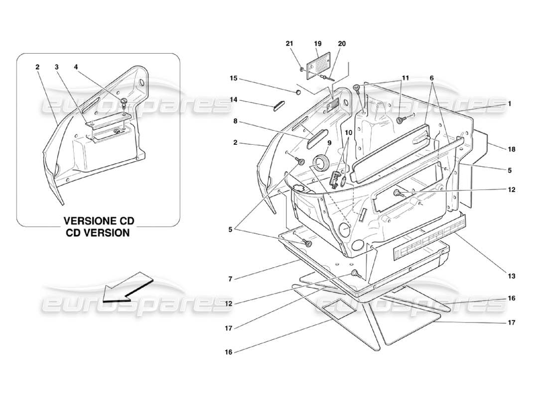 teilediagramm mit der teilenummer 67748700