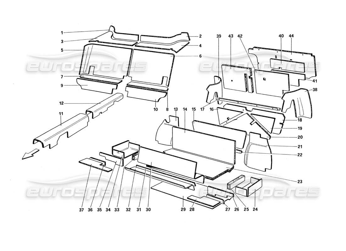 teilediagramm mit der teilenummer 61276100