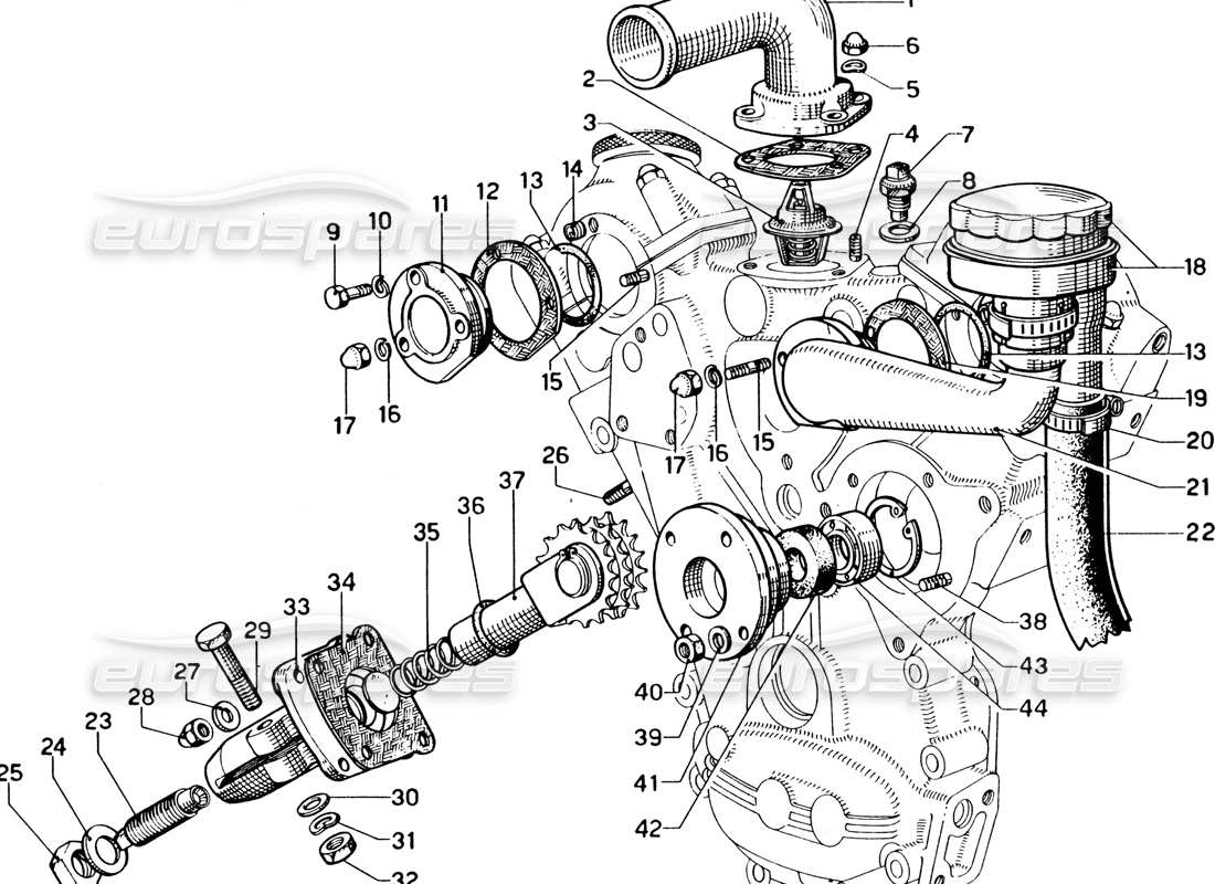 teilediagramm mit der teilenummer 1 d 16-uni 210