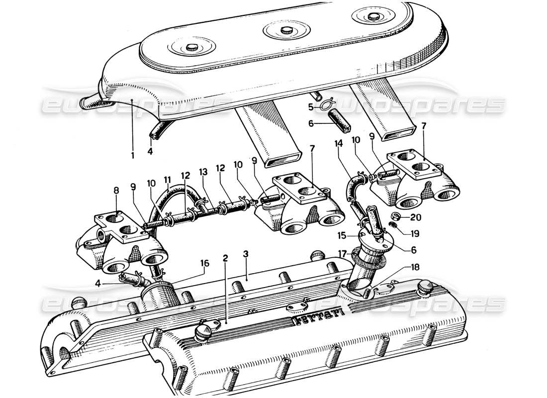 teilediagramm mit der teilenummer 21012