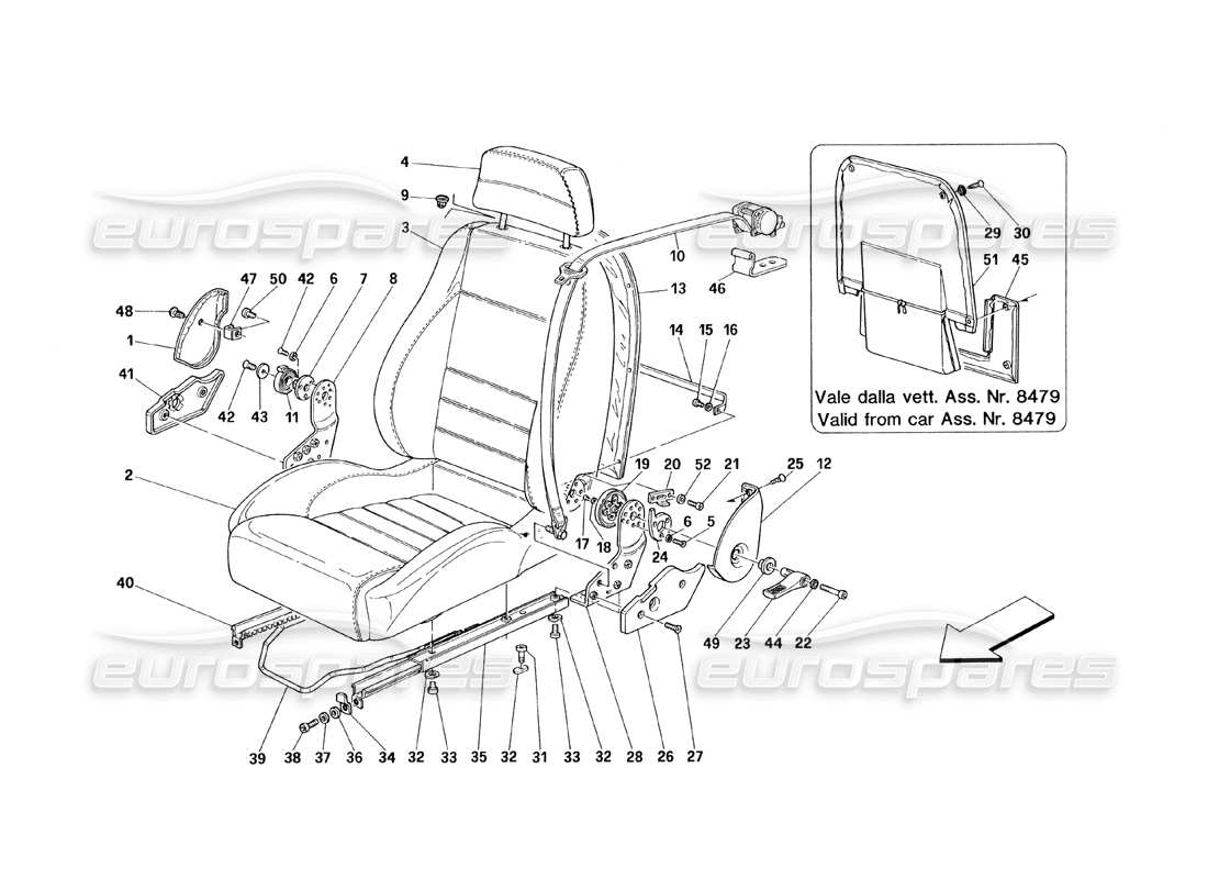 teilediagramm mit der teilenummer 62488500