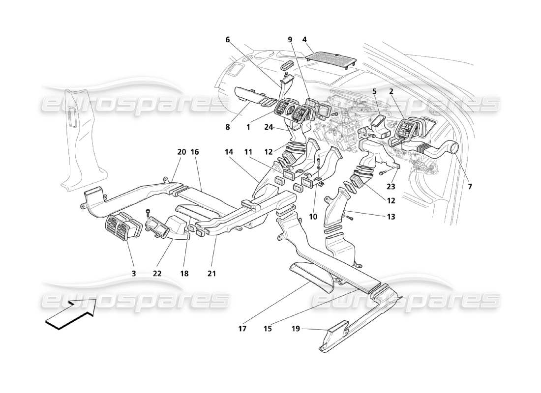 teilediagramm mit der teilenummer 66525100