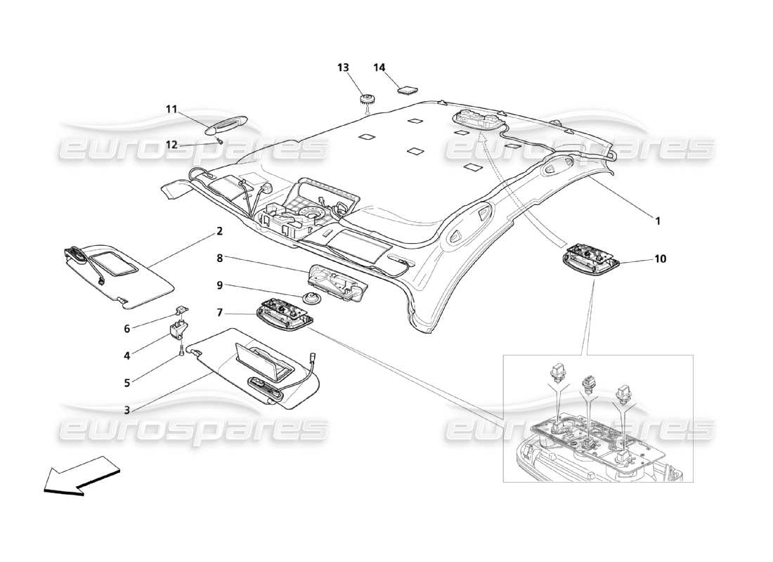 teilediagramm mit der teilenummer 67714500