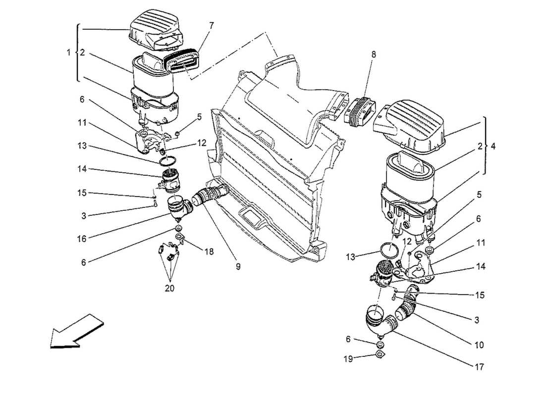 teilediagramm mit der teilenummer 670001545