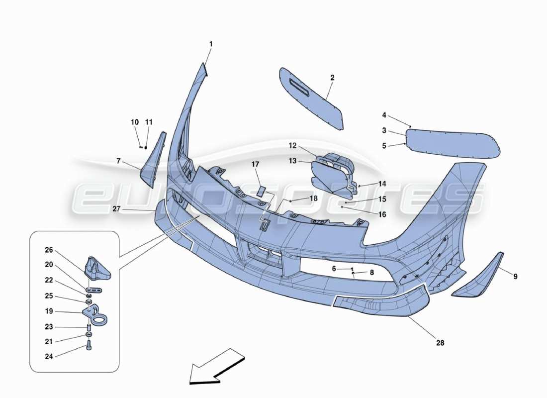 teilediagramm mit der teilenummer 89291600