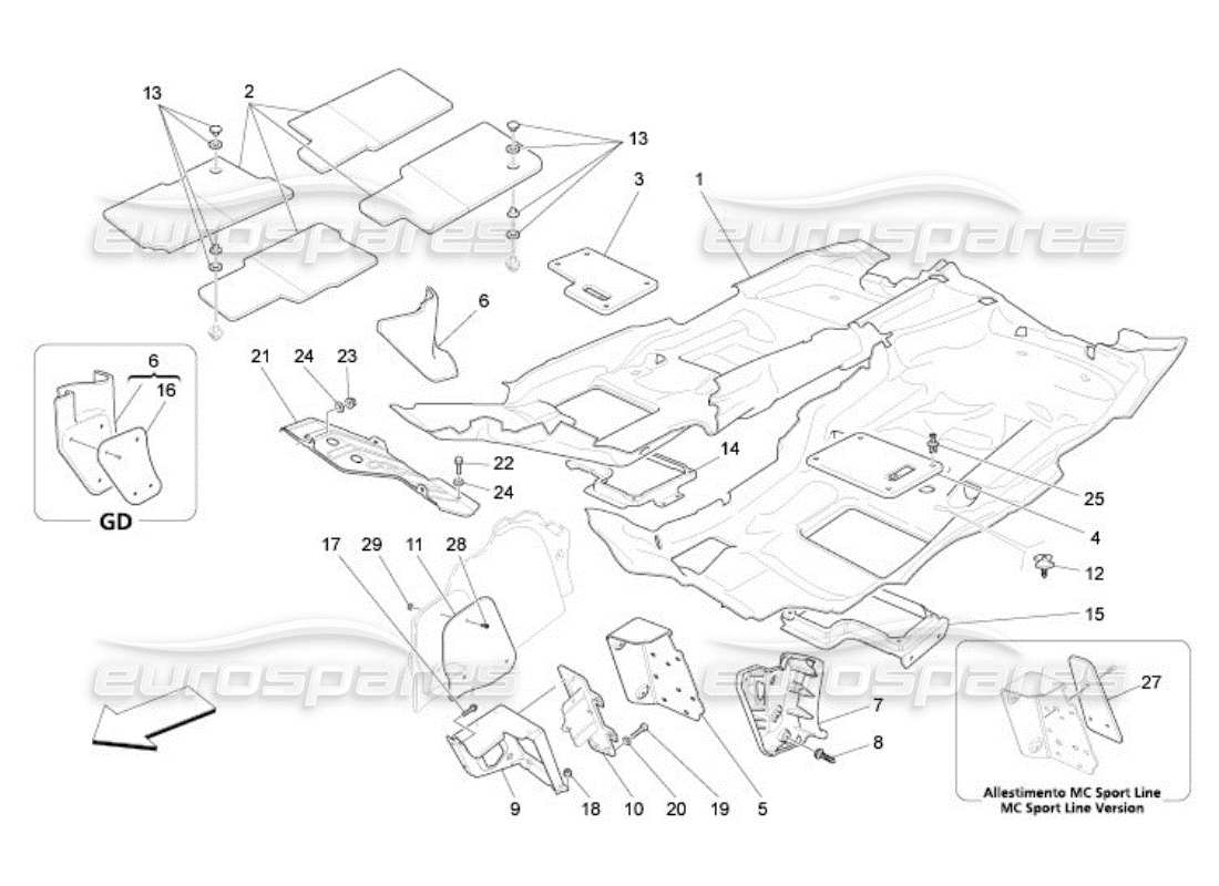 teilediagramm mit der teilenummer 9813294..