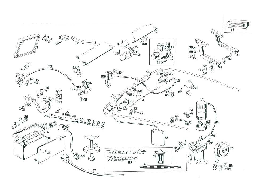TEILEDIAGRAMME AUS DEM MASERATI MEXICO TEILEKATALOG ANZEIGEN ein teilediagramm aus dem teilekatalog maserati mexico