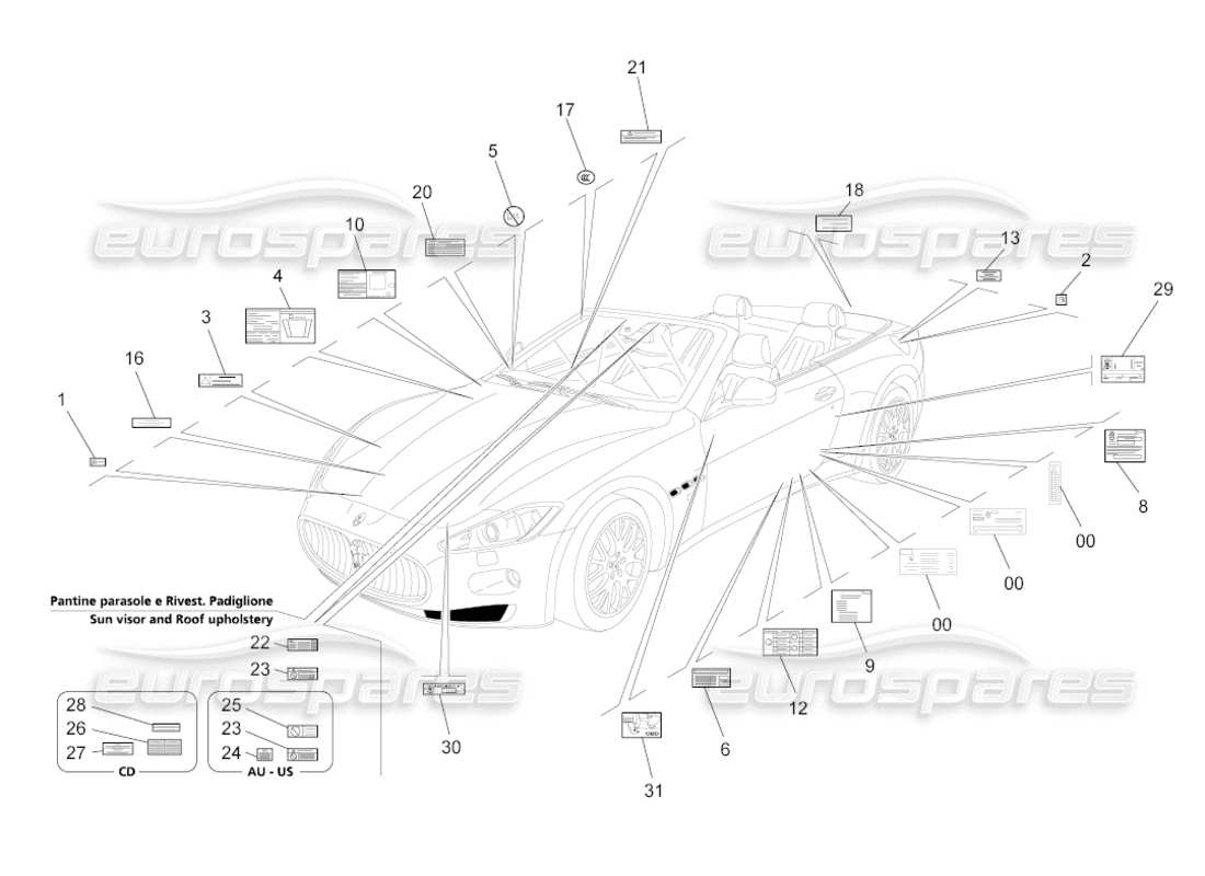 teilediagramm mit der teilenummer 238542