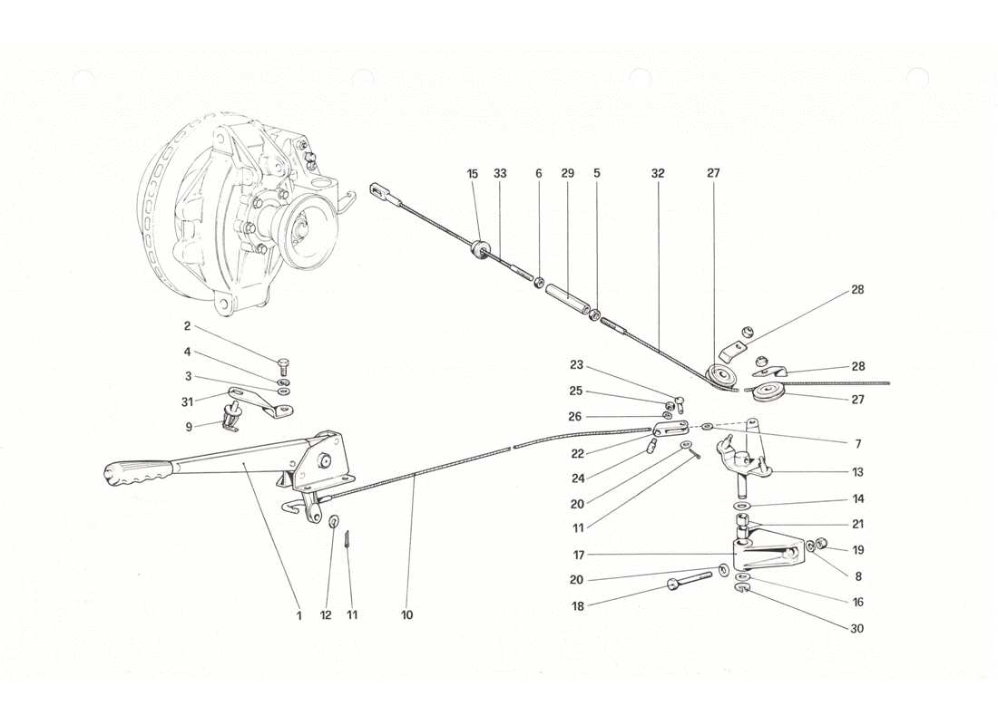 ein Teilediagramm aus dem Ferrari 208 GTB GTS-Teilekatalog