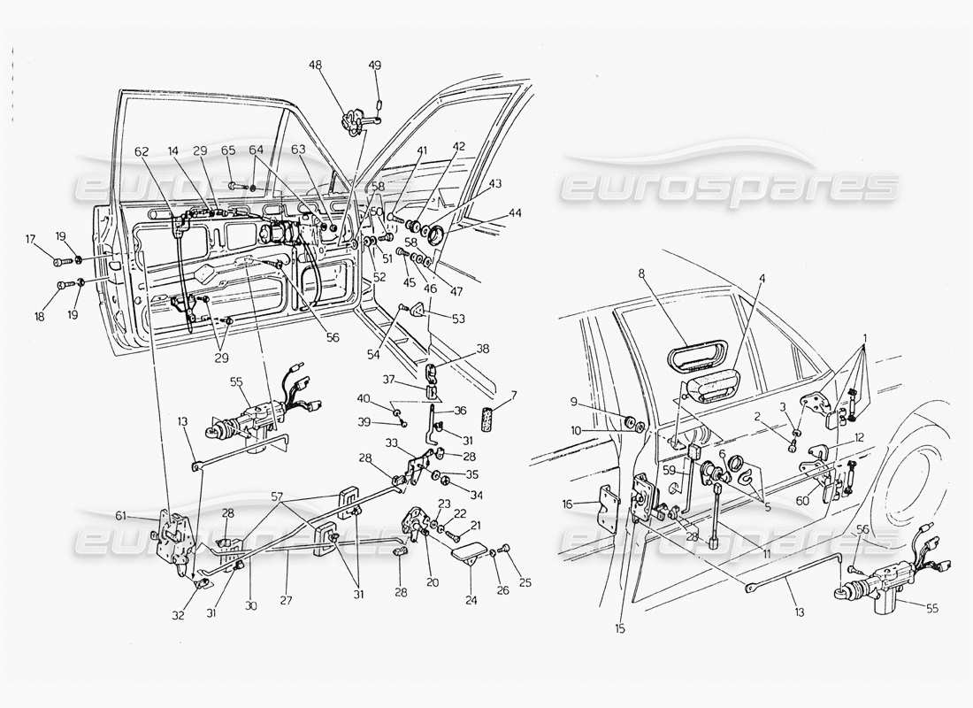 ein teilediagramm aus dem teilekatalog maserati 228