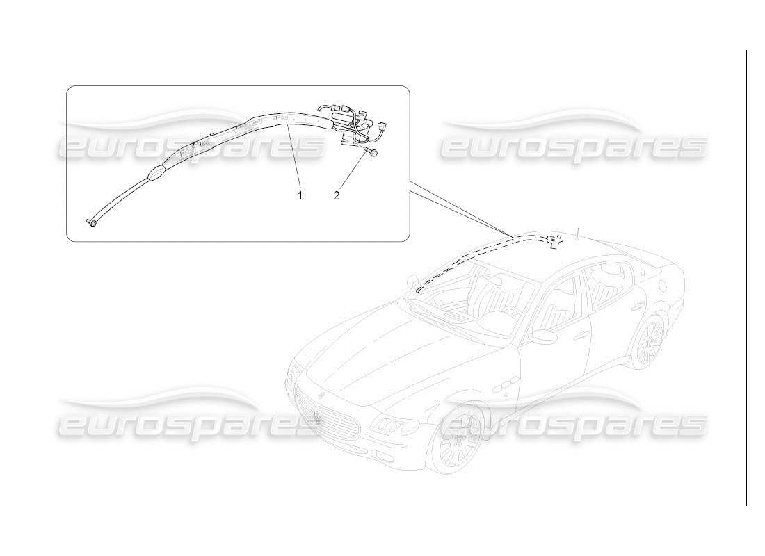 ein Teilediagramm aus dem Maserati QTP. (2007) 4.2 Autoteilekatalog