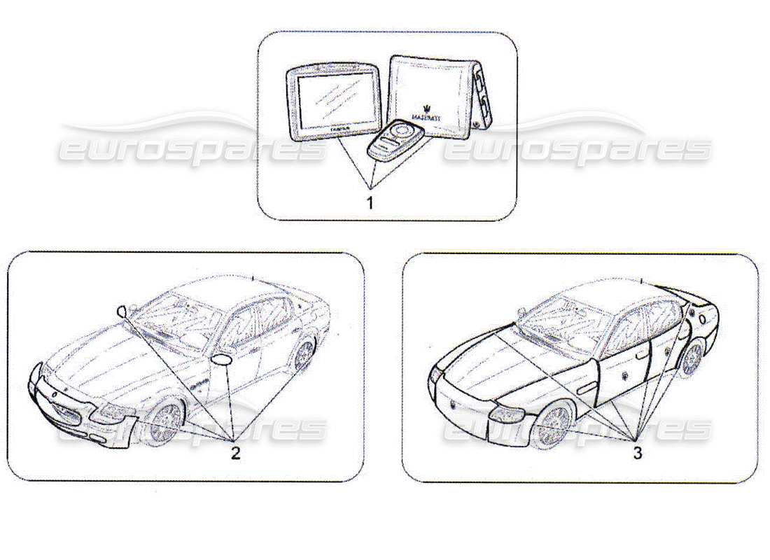 ein Teilediagramm aus dem Maserati QTP. (2010) 4.2 Teilekatalog