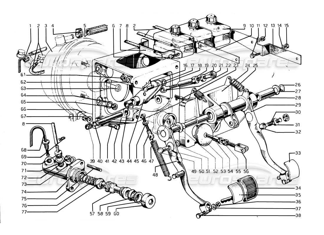 teilediagramm mit der teilenummer 8 x 10 uni 187