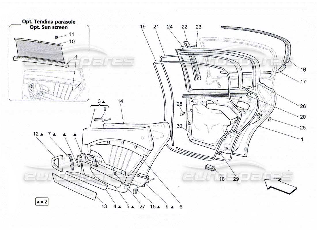 teilediagramm mit der teilenummer 67861000
