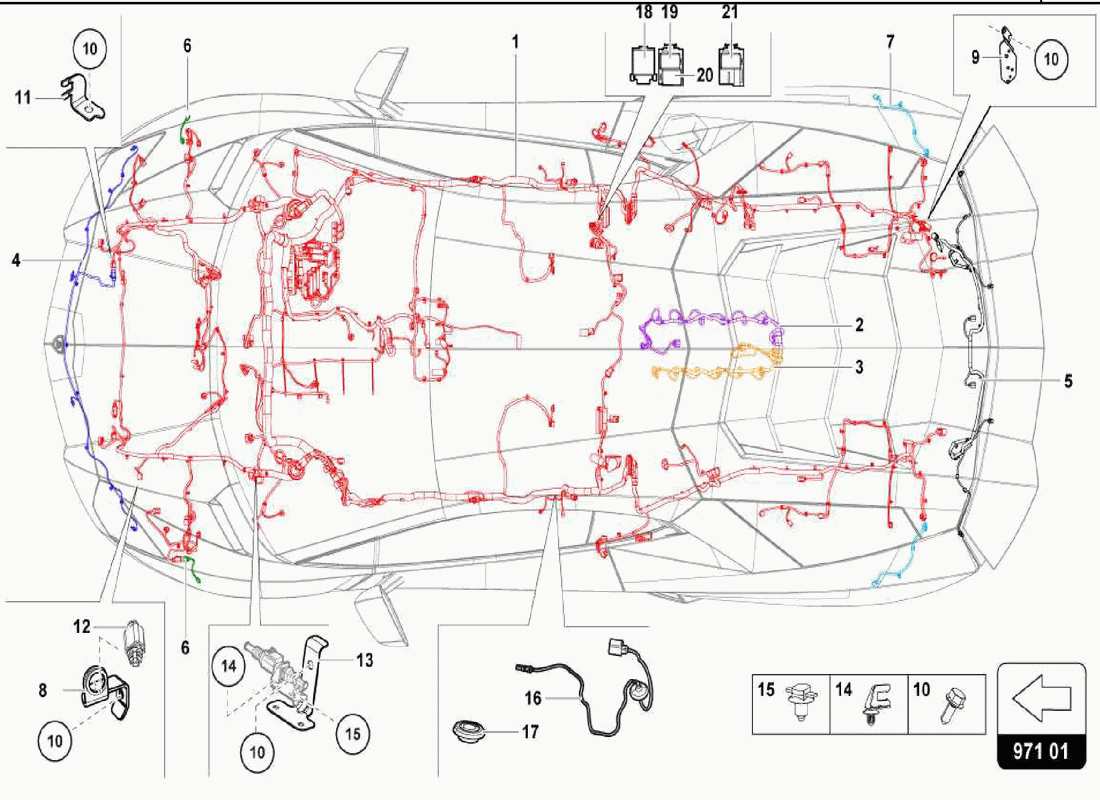 TEILEDIAGRAMME AUS DEM LAMBORGHINI CENTENARIO SPIDER TEILEKATALOG ANZEIGEN eine teilezeichnung aus dem lamborghini centenario spider teilekatalog