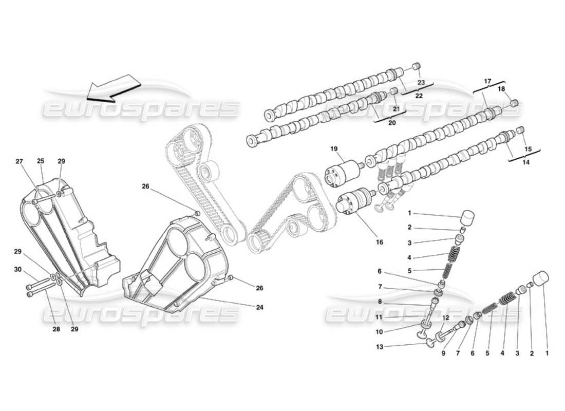 eine teilezeichnung aus dem ferrari 360 challenge (2000) teilekatalog
