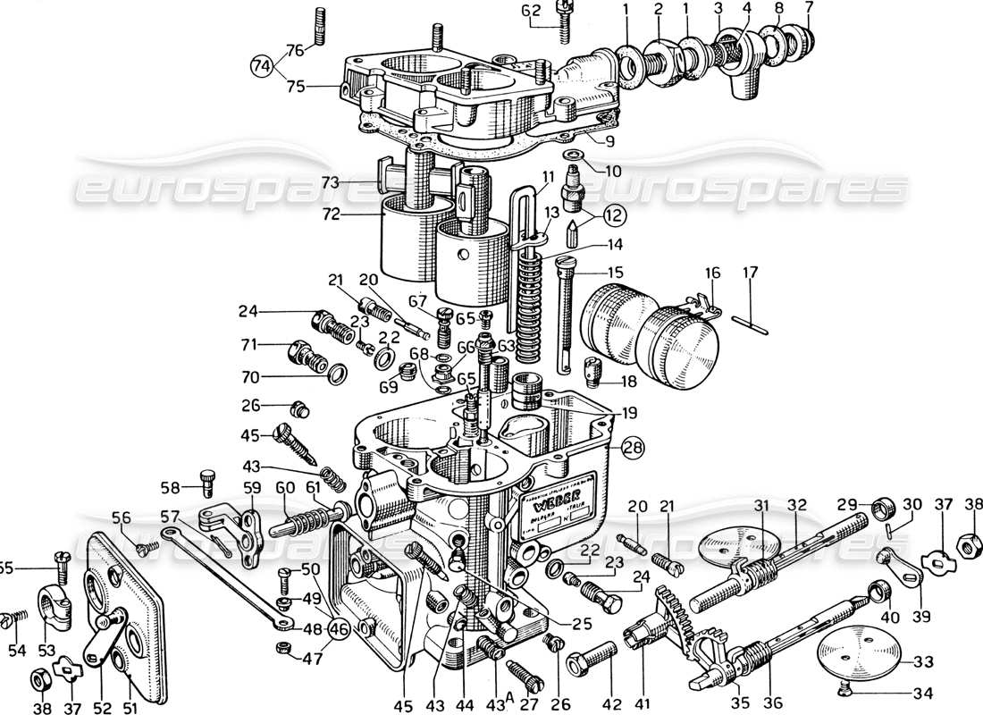 teilediagramm mit der teilenummer ts 501