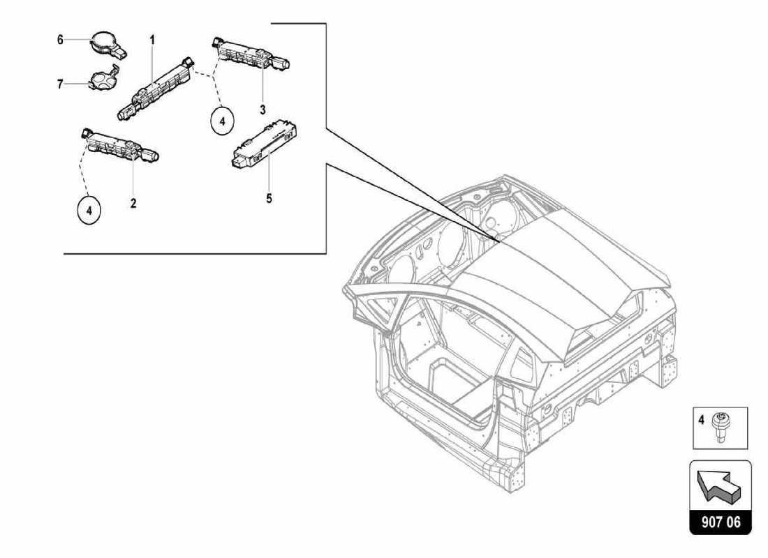 teilediagramm mit der teilenummer 8j0951177