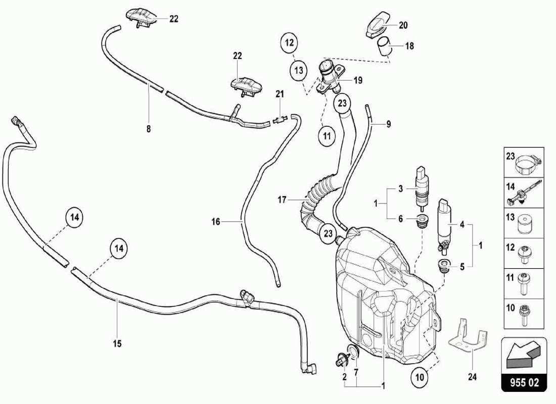 teilediagramm mit der teilenummer 470955448b