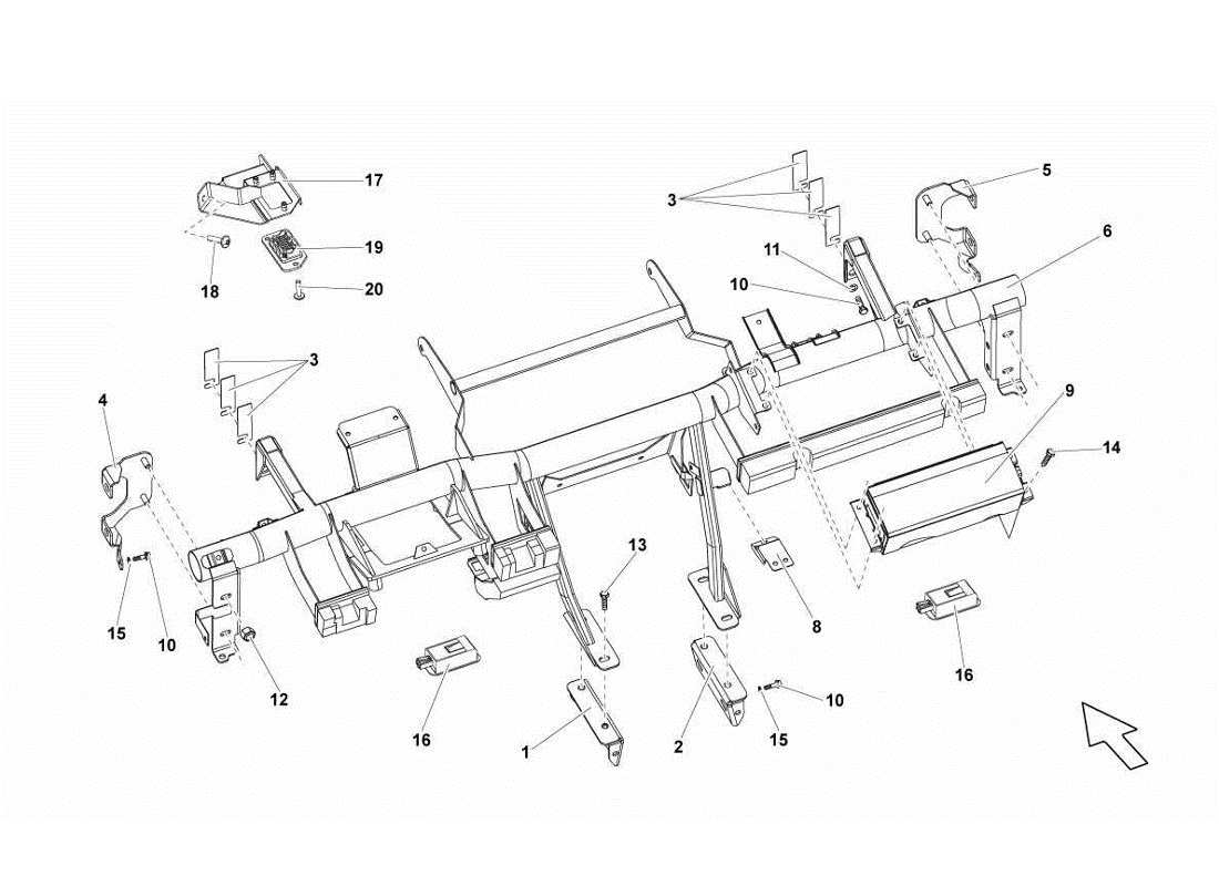 teilediagramm mit der teilenummer 3d0880204d