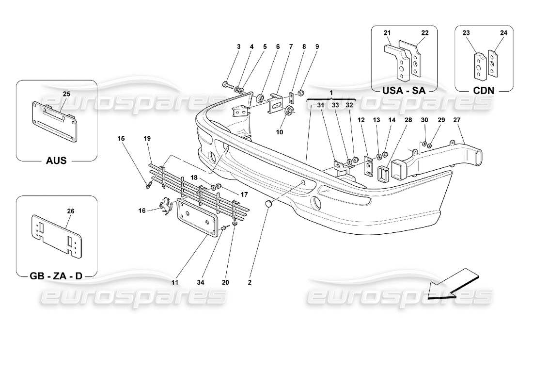 teilediagramm mit der teilenummer 64497610