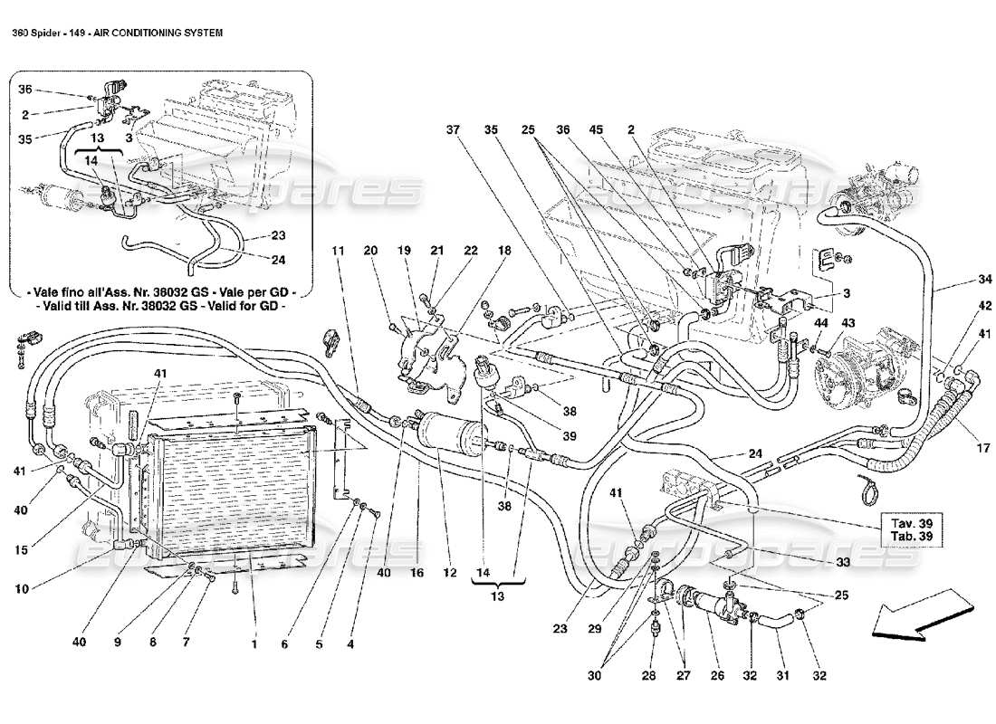 teilediagramm mit der teilenummer 65898700