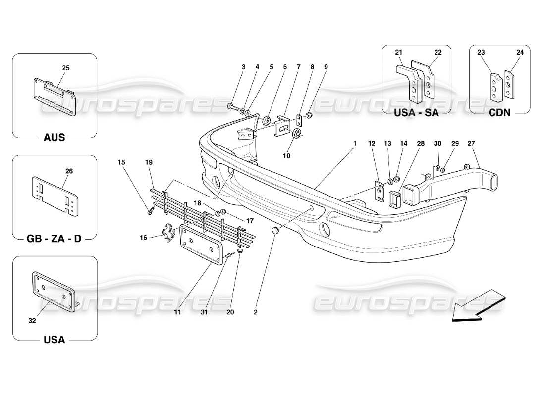 teilediagramm mit der teilenummer 64888010