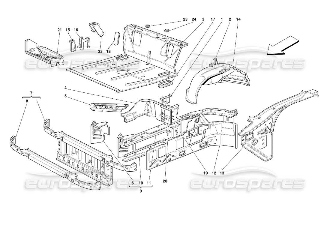 teilediagramm mit der teilenummer 64043000