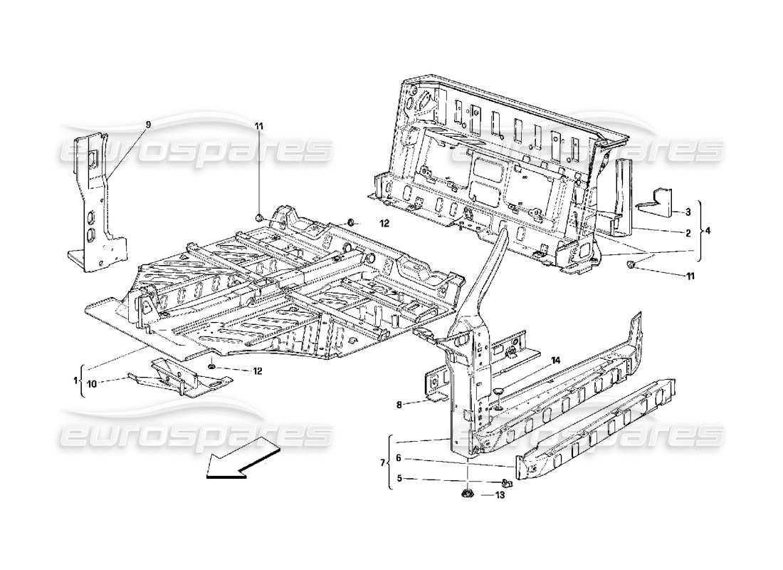 teilediagramm mit der teilenummer 63616100