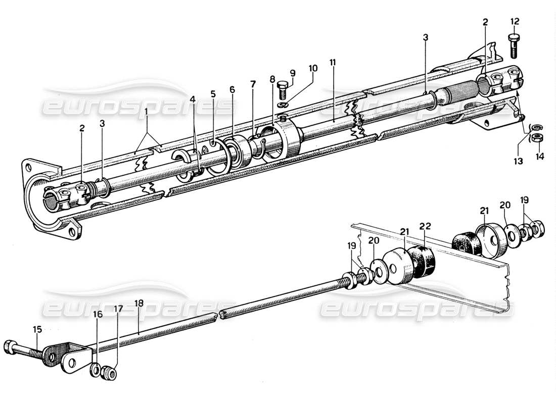 part diagram containing part number m8x35 uni 5738