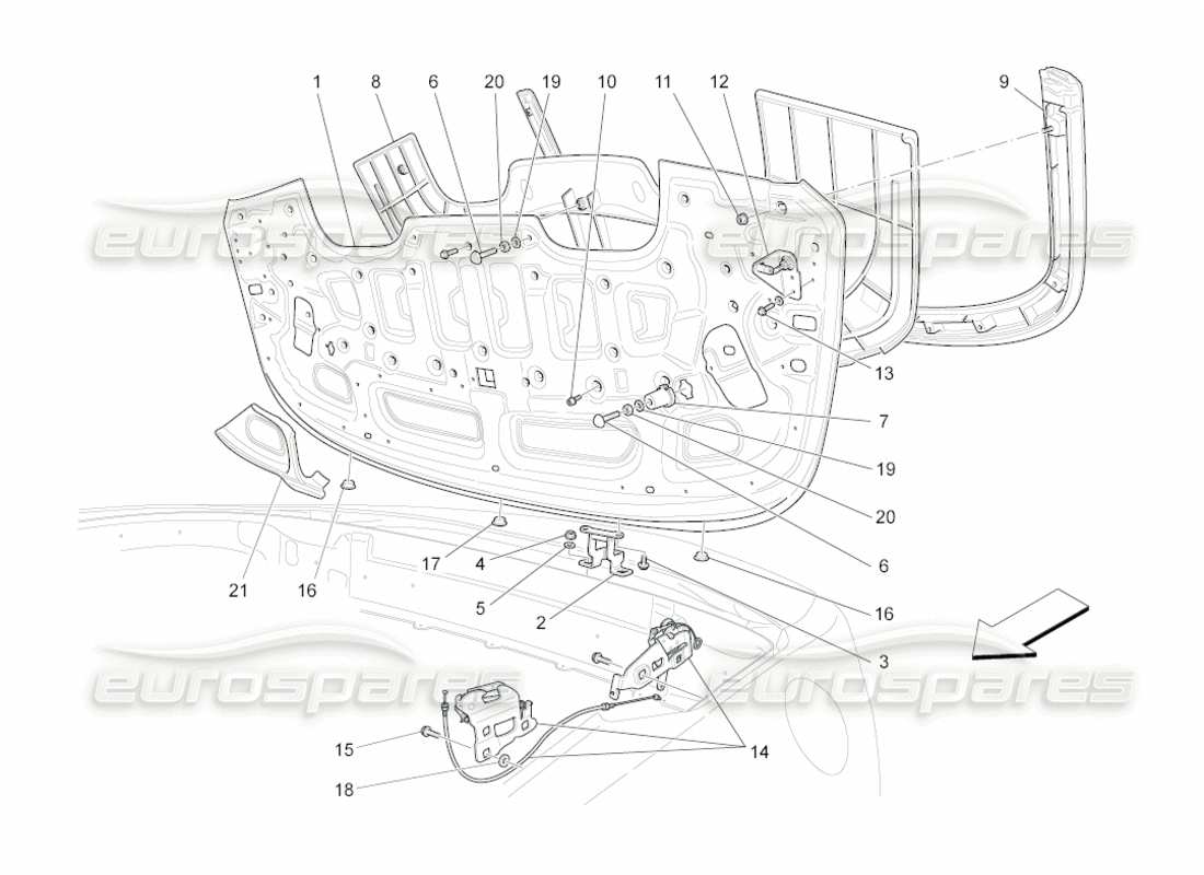 teilediagramm mit der teilenummer 14506587